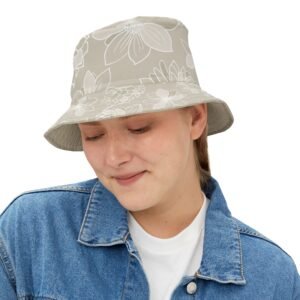 Floral Bucket Hat DAHLIA greige - medium