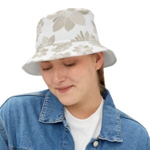 Floral Bucket Hat DAHLIA greige - light