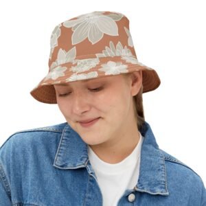 Floral Bucket Hat DAHLIA greige - terra